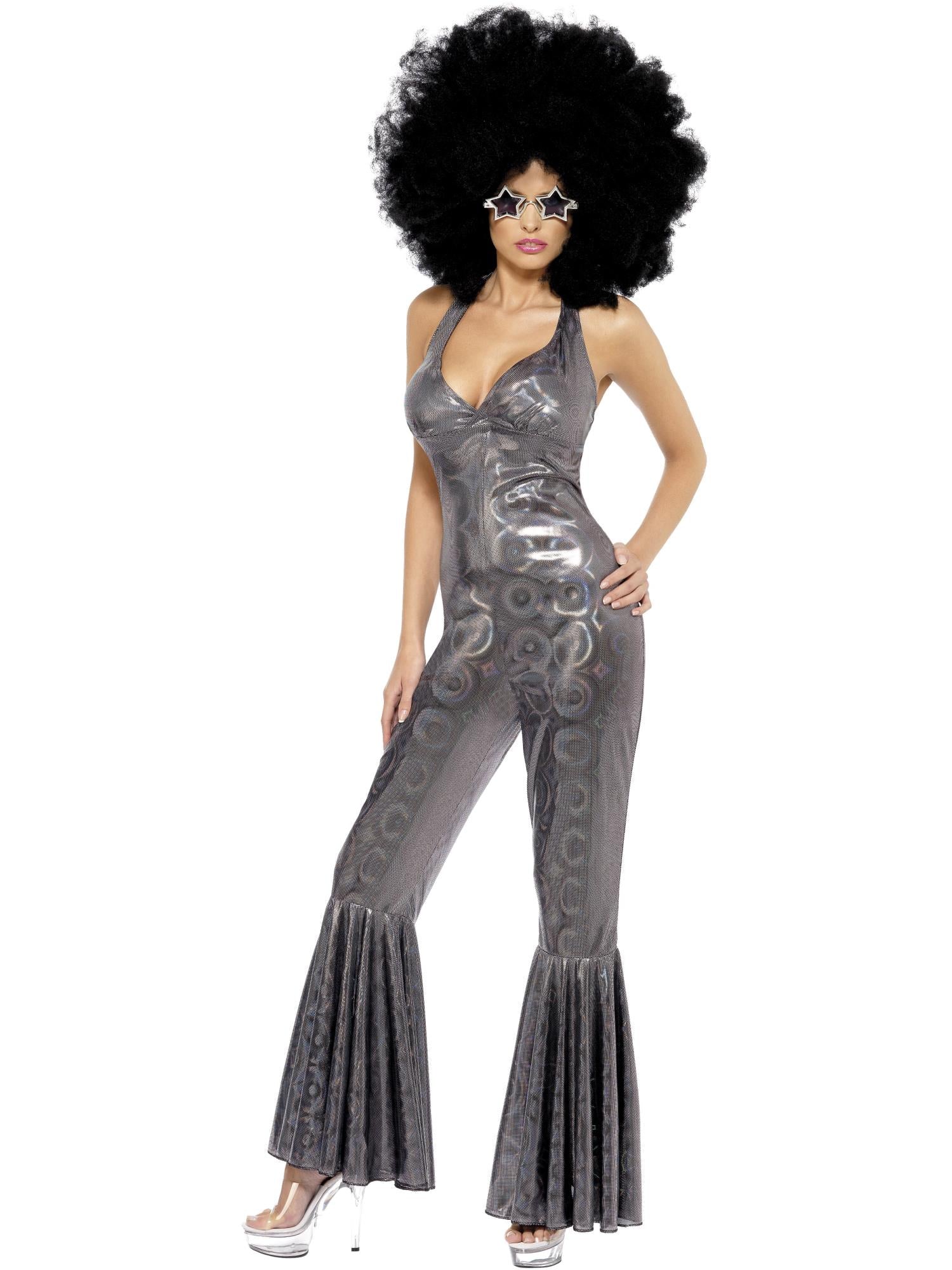 womens disco dress Vintage Costume Hit the dance floor in this Feelin Groovy Disco Dress Kranchungel Women's 70s Disco Dress