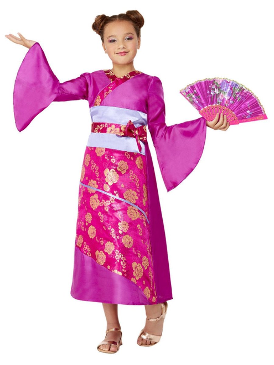 Girls Geisha Costume Alt1