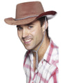 Brown Flocked Cowboy Hat