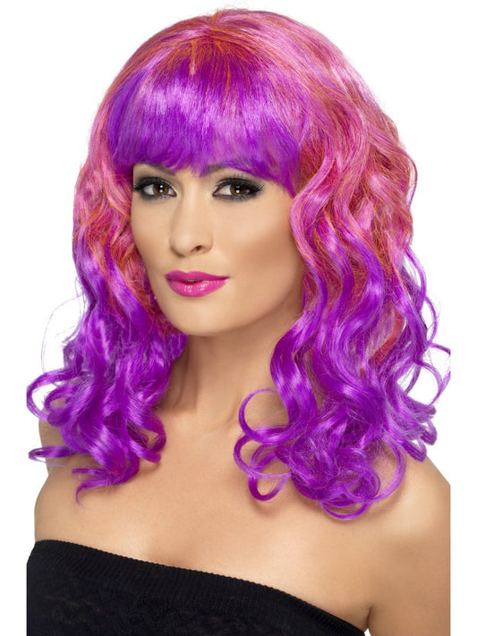 Divatastic Wig, Pink & Purple
