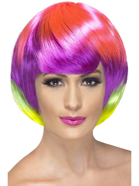 Funky Babe Wig, Multi-Coloured