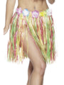 Short Multi Coloured Hawaiian Hula Skirt