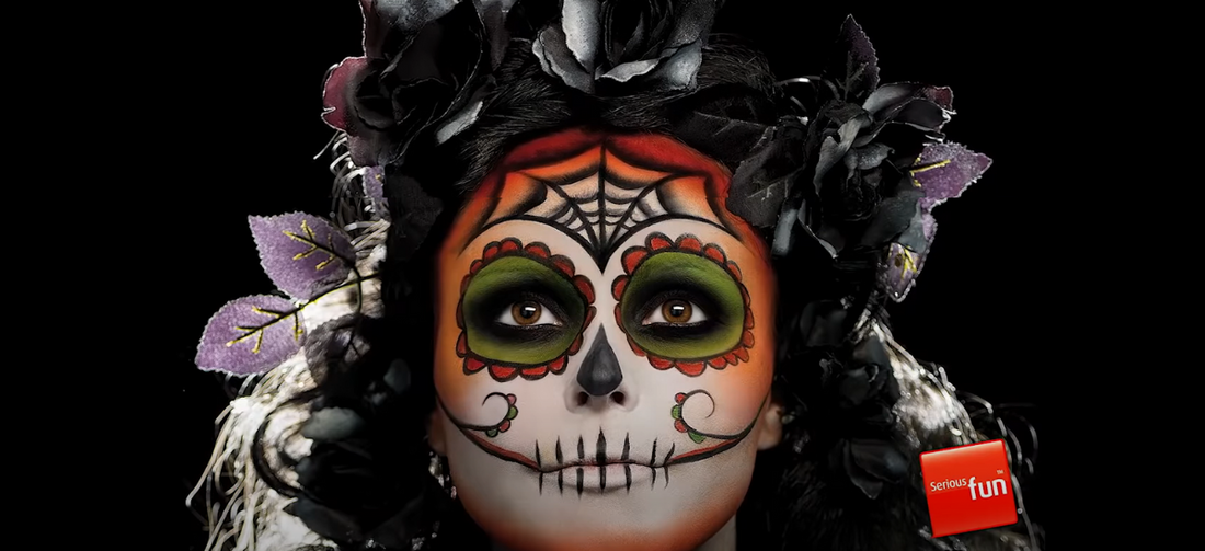 Sugar Skull Face Paint Make-Up Tutorial
