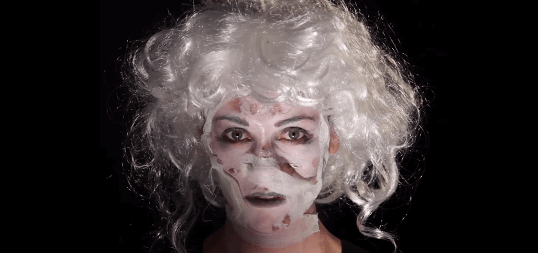 Mummy Face Paint Halloween Make-Up Tutorial