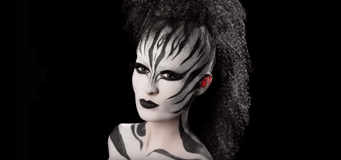 Zebra Face Paint Make-Up Tutorial