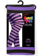 Tights, Purple & Black, Age 6-12