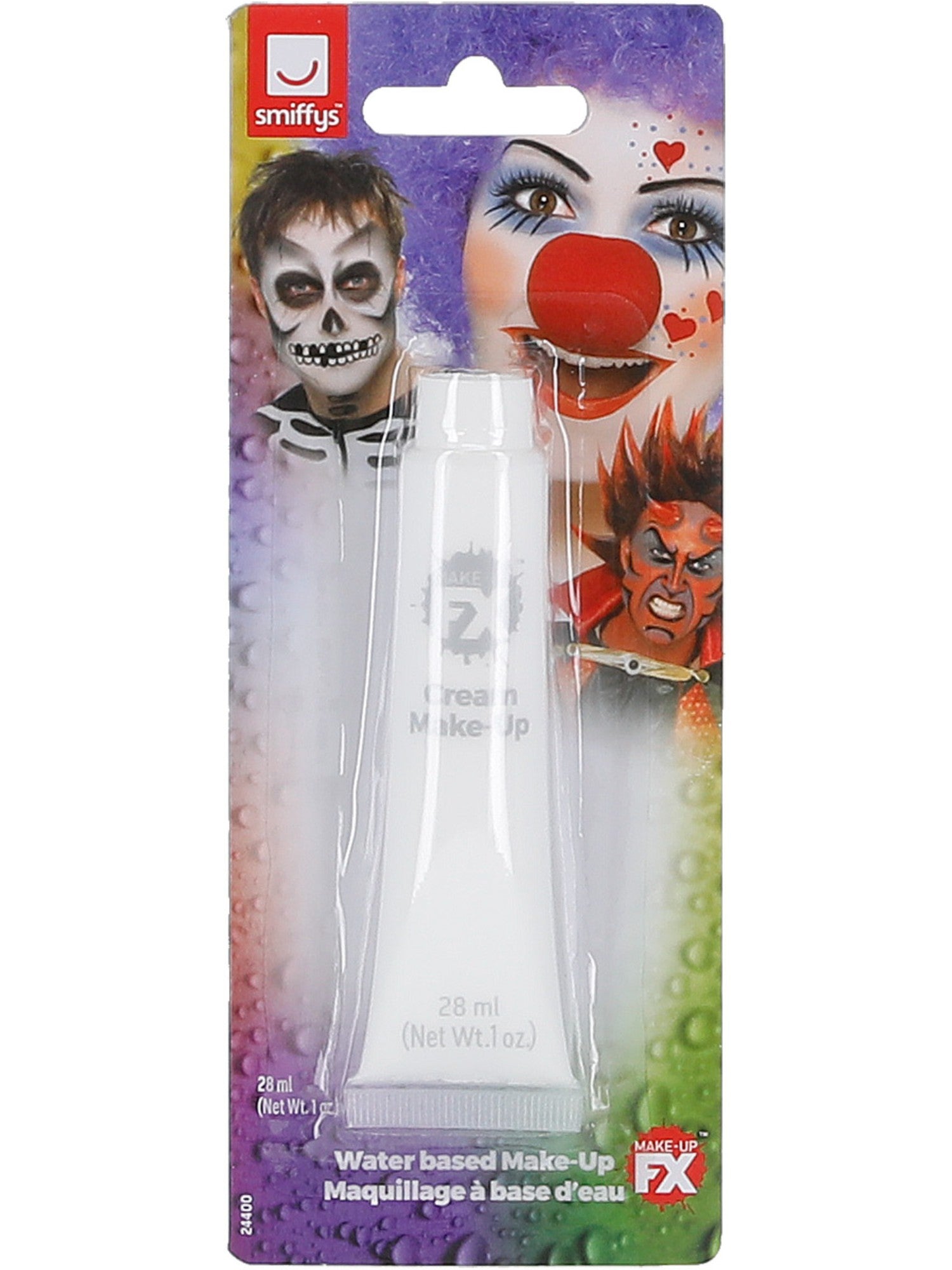 Smiffys Make-Up FX, Aqua Cream Make-Up, White