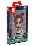 Space Buns Wig, Black & Pink