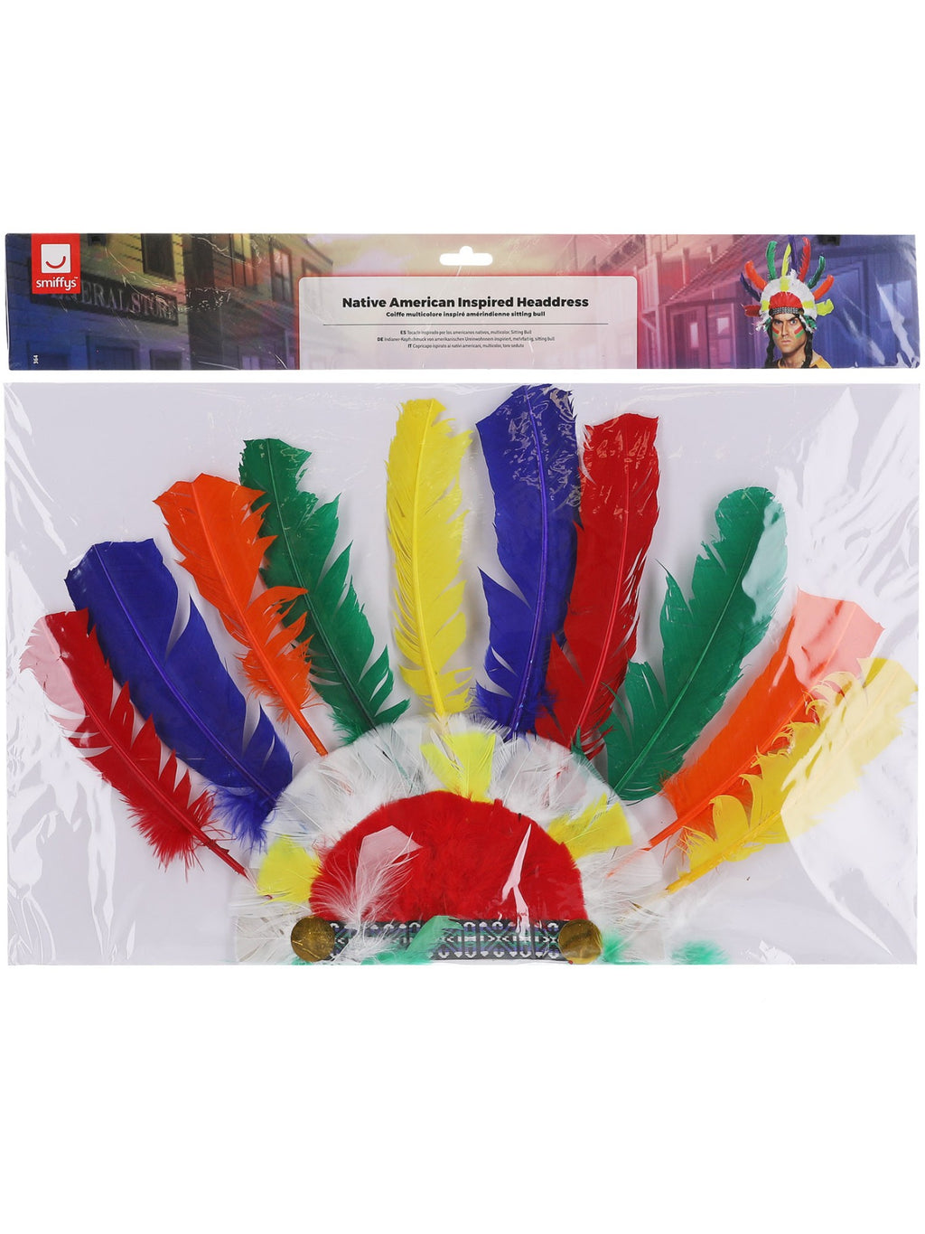 Native American Inspired Headdress, Multi-Coloured