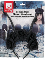 Demon Horn Flower Headband