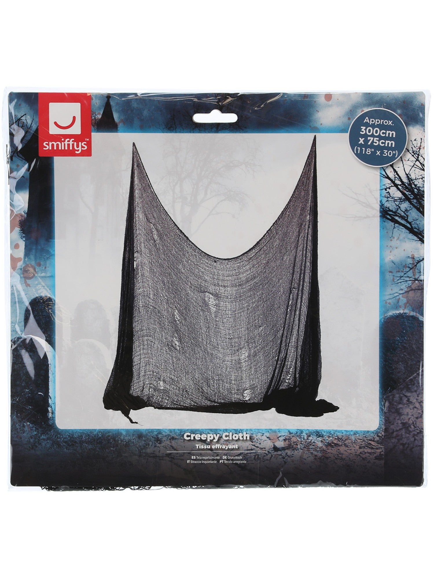 Smiffys rideau en tissu effrayant pour fenêtre