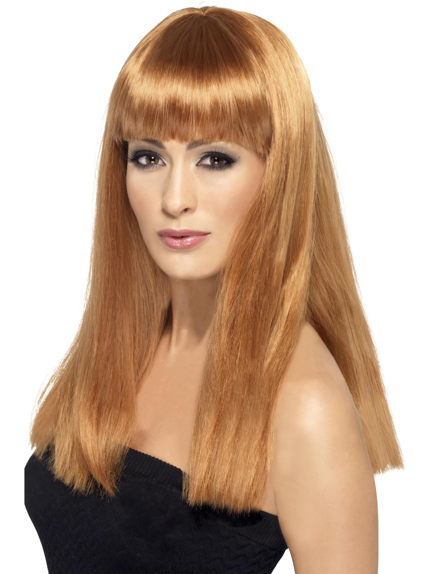 Glamourama Long and Straight Wig with Fringe