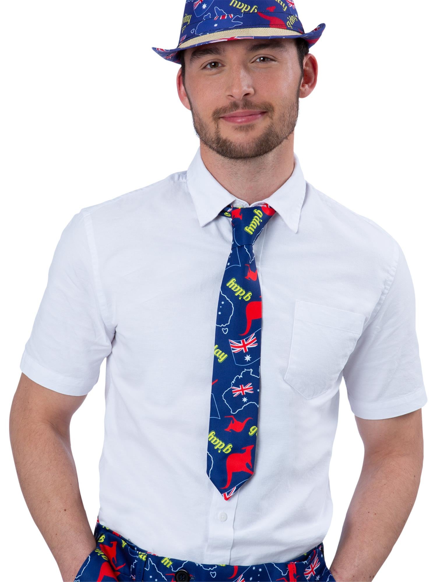 Australia Flag G'Day Tie