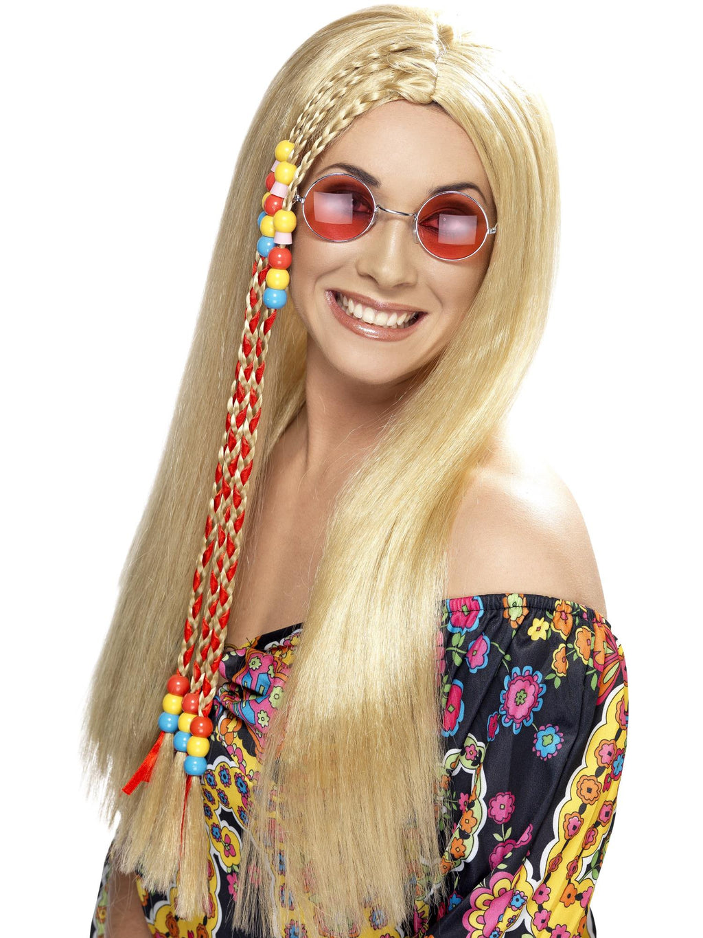 Hippy Party Wig with Beads