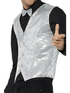 Sequin Waistcoat, Silver