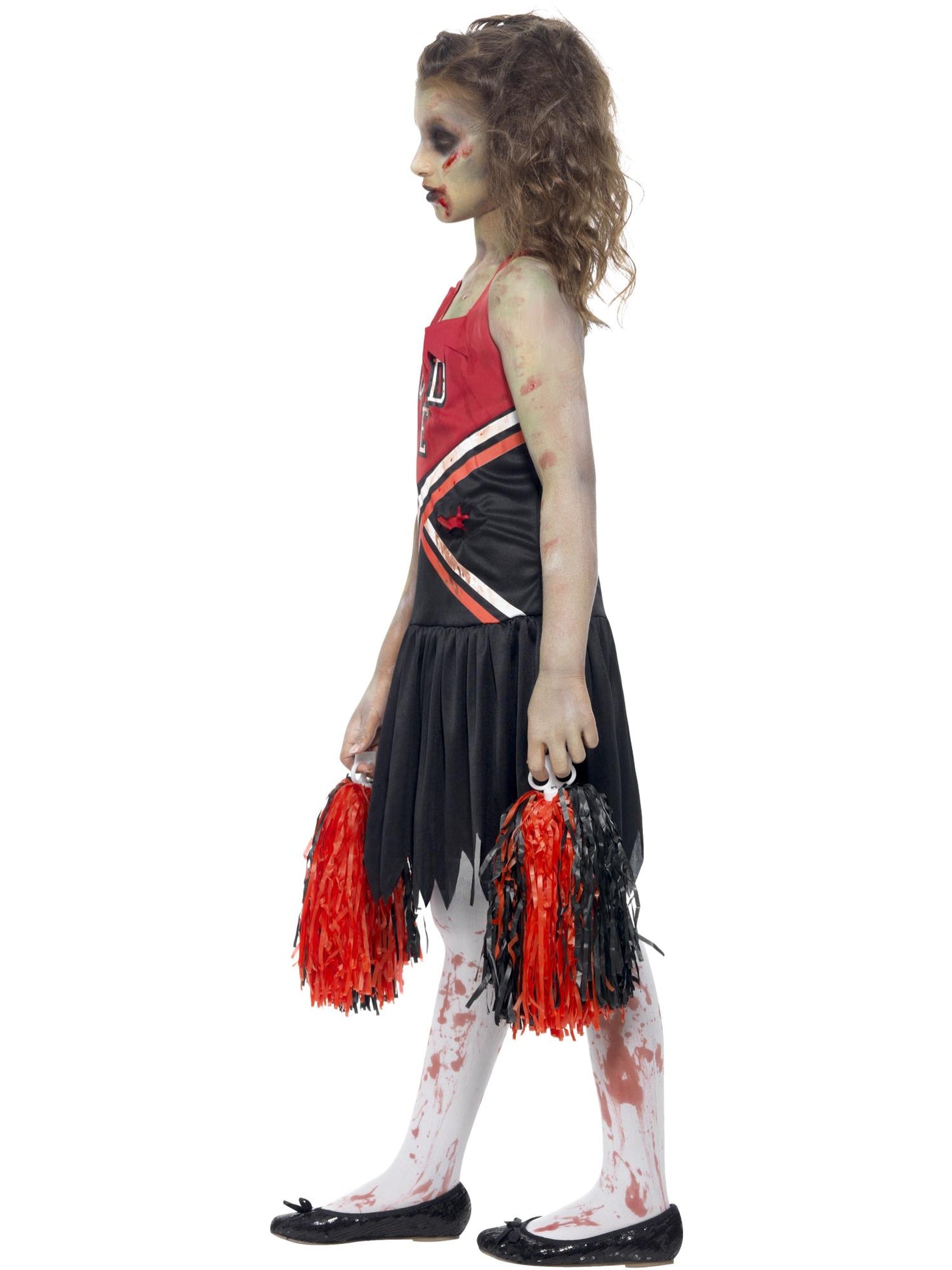 Costume Cheerleader Bambina Smiffys – Rosa Con Vestito E Pompon (7-9 Anni) - 3