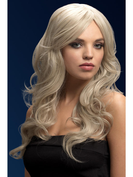 Fever Nicole Wig True Blend Ash Pink Soft Wave Side Parting 66cm