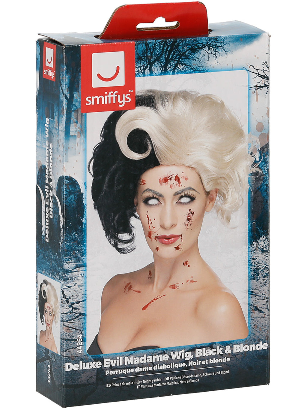 Evil Madame Wig, Black & Blonde