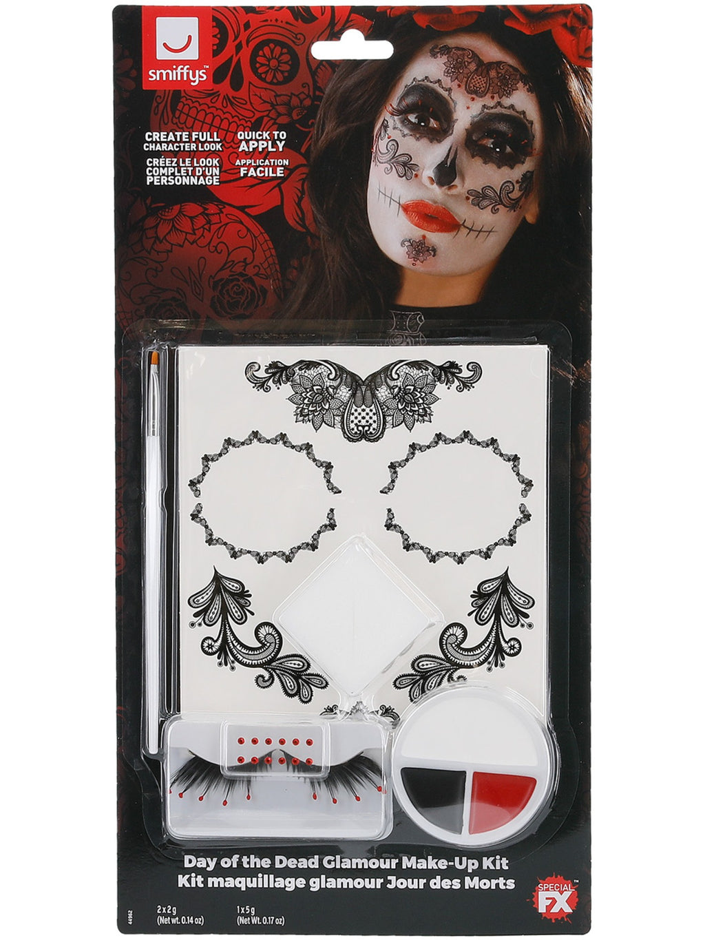 Day of the Dead Glamour Make-Up Kit, with