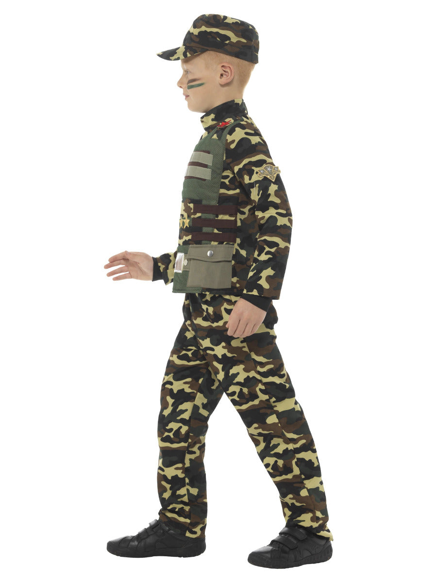 Camouflage Military Boy Costume