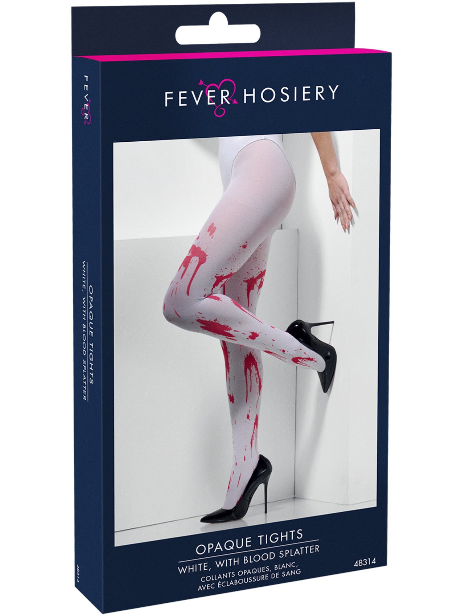 Opaque Tights, with Blood Splatter