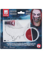 Smiffys Make-Up FX, Slashed Mouth Kit, Aqua