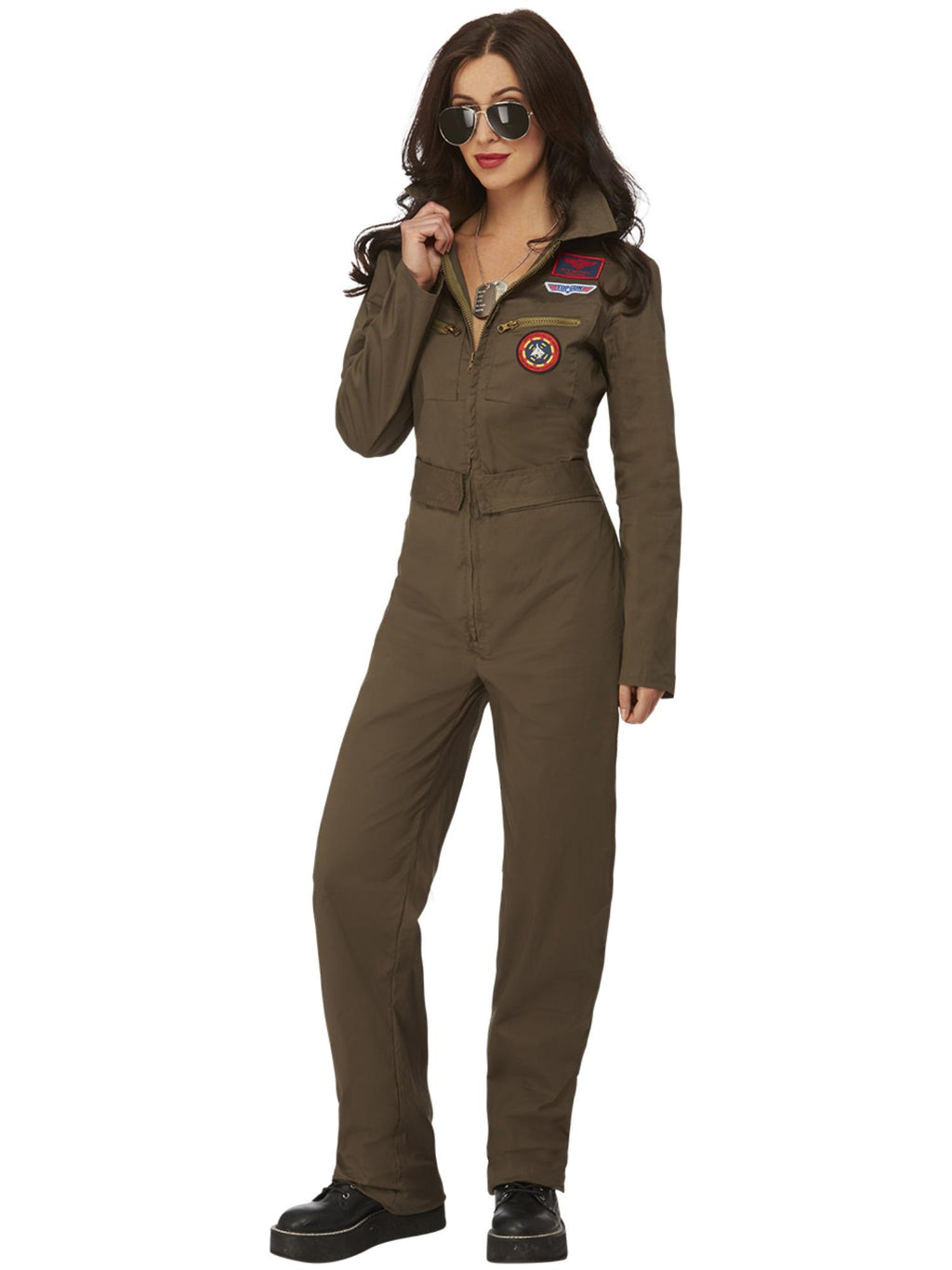 Top Gun Ladies Costume with Jumpsuit Smiffys Australia Top Gun Ladies Costume with Jumpsuit Smiffys Australia