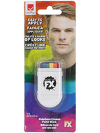 Smiffys Make-Up FX, Rainbow Grease Paint Stick