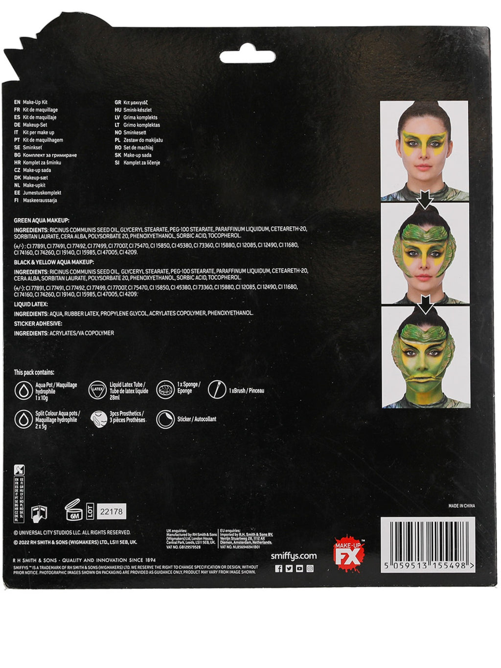 Universal Monsters Creature From The Black, Cosmetics Kit