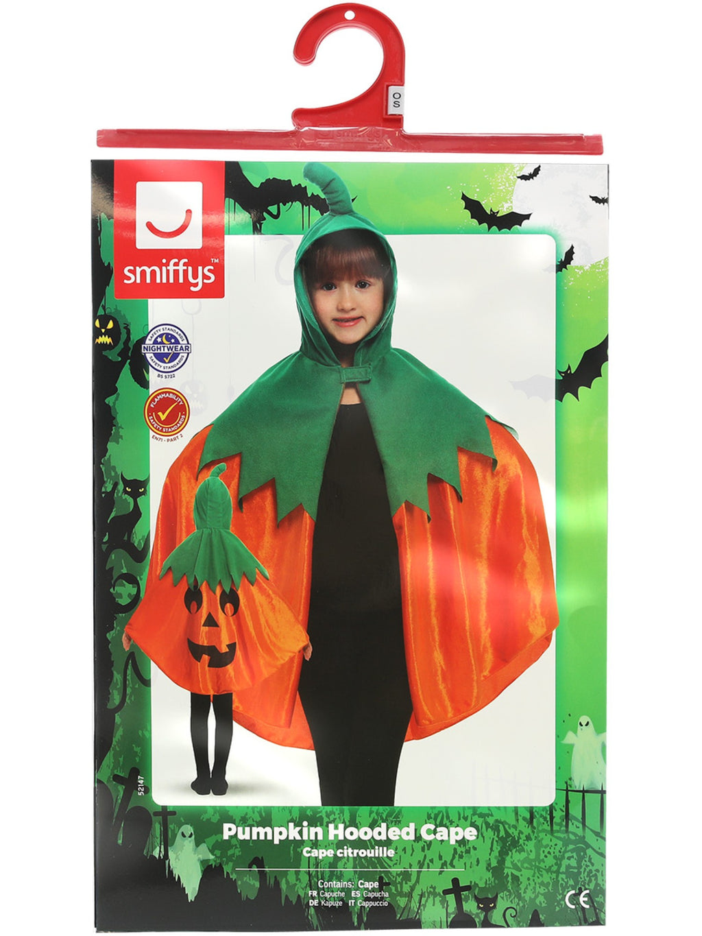 Pumpkin Hooded Cape