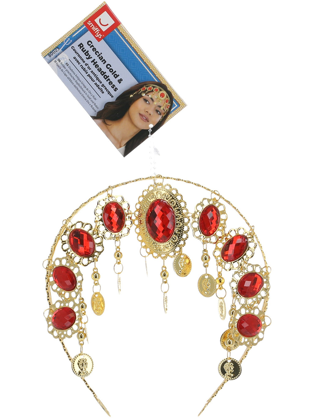 Grecian Gold & Ruby Headdress