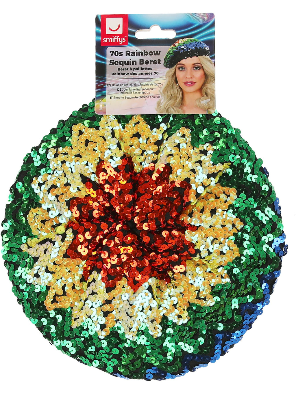 Sequin Beret, Rainbow