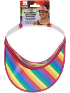 Transparent Visor, with Rainbow
