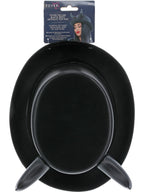 Fever Deluxe Black Devil Metallic Top Hat