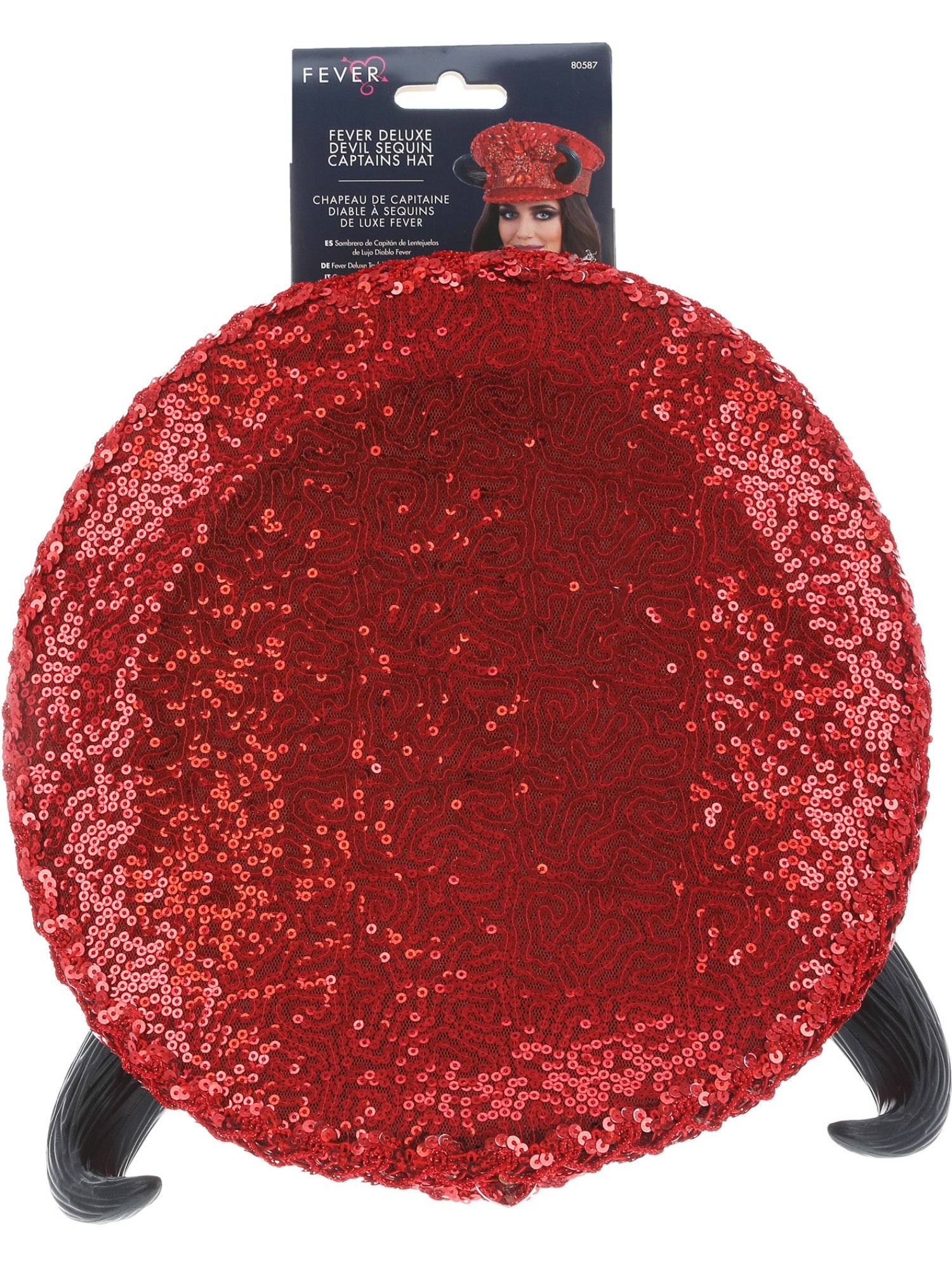 Fever Deluxe Devil Sequin Captains Hat