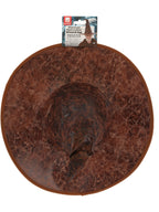 Distressed Mock Leather Wizard Hat