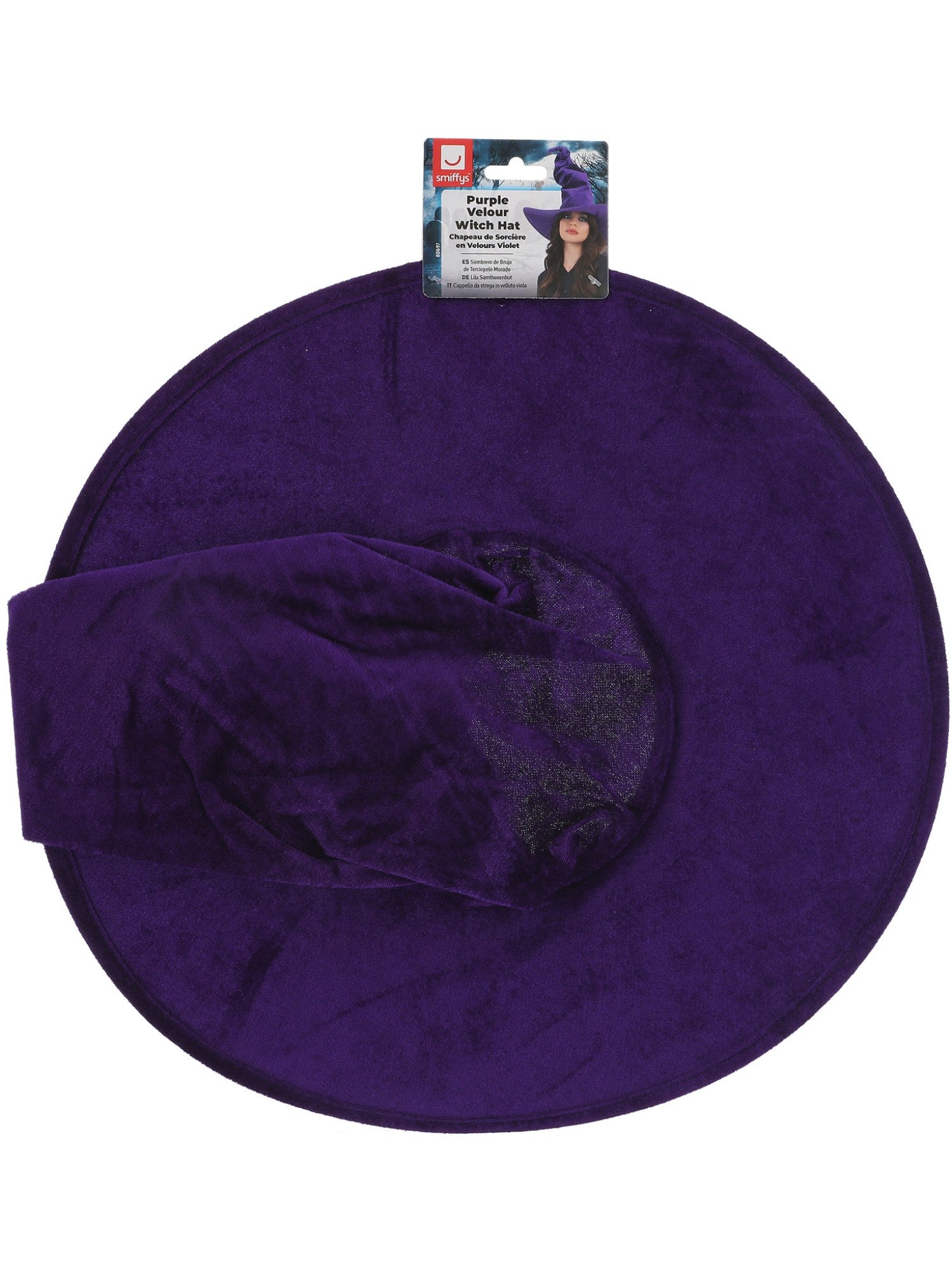 Purple Velour Witch Hat