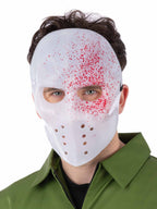 White Blood Splatter Hockey Mask