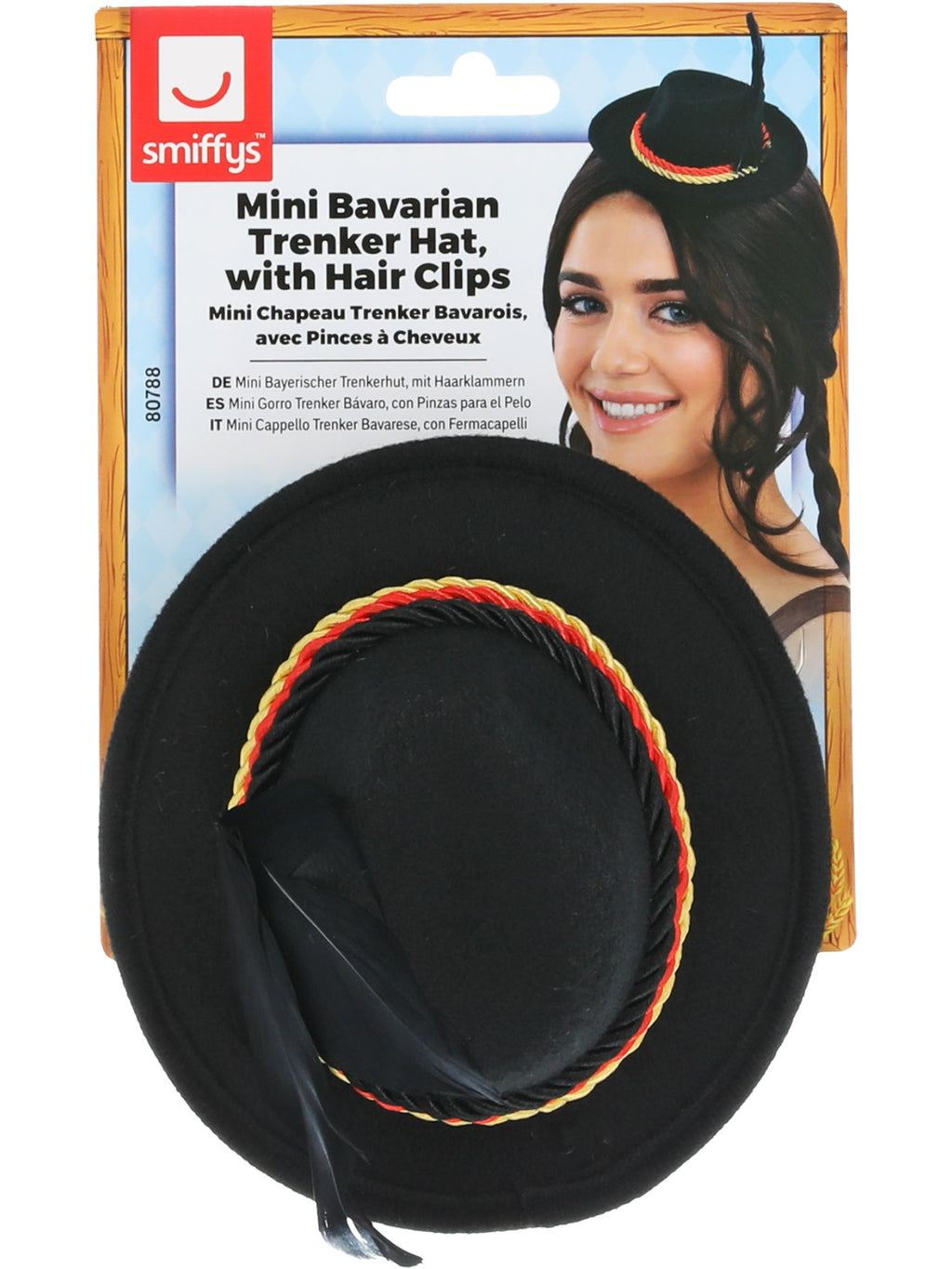 Mini Bavarian Trenker Hat, Black