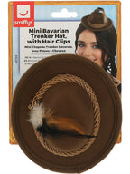 Mini Bavarian Trenker Hat, Brown