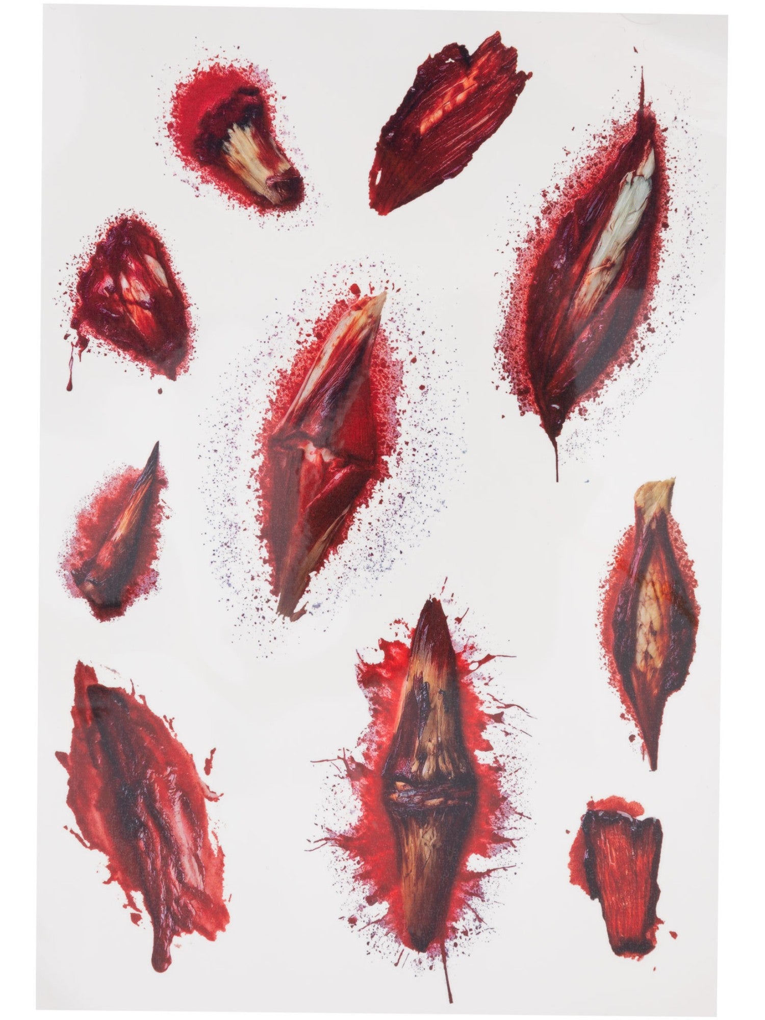 Smiffys Make-Up FX, Horror Wound Tattoo Transfers