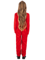 Kids Unisex Red Boiler Suit Costume