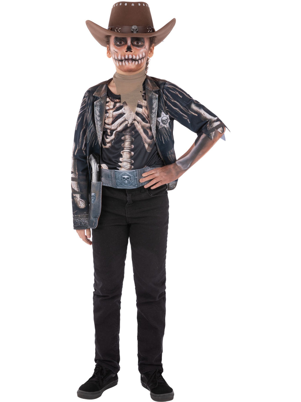Kids Skeleton Cowboy Costume