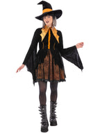 Orange Cosplay Spider Witch Costume
