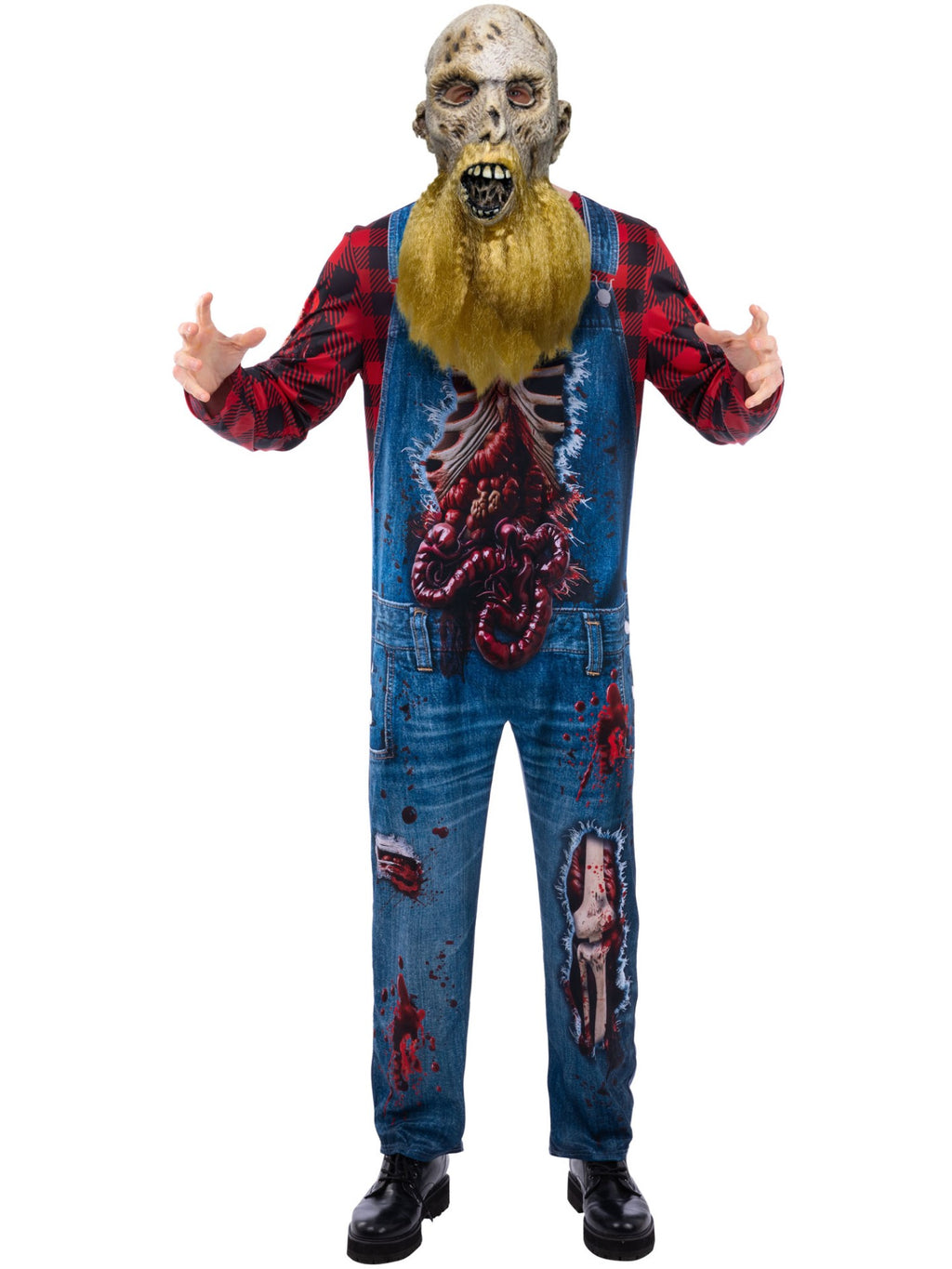 Hillbilly Zombie Mens Farmer Costume