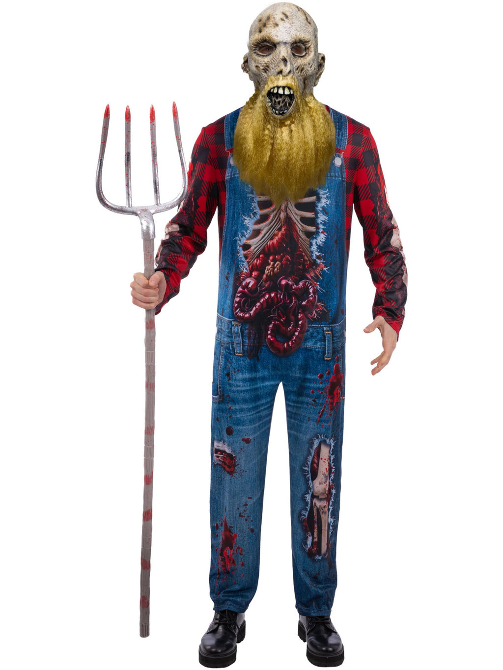 Hillbilly Zombie Mens Farmer Costume