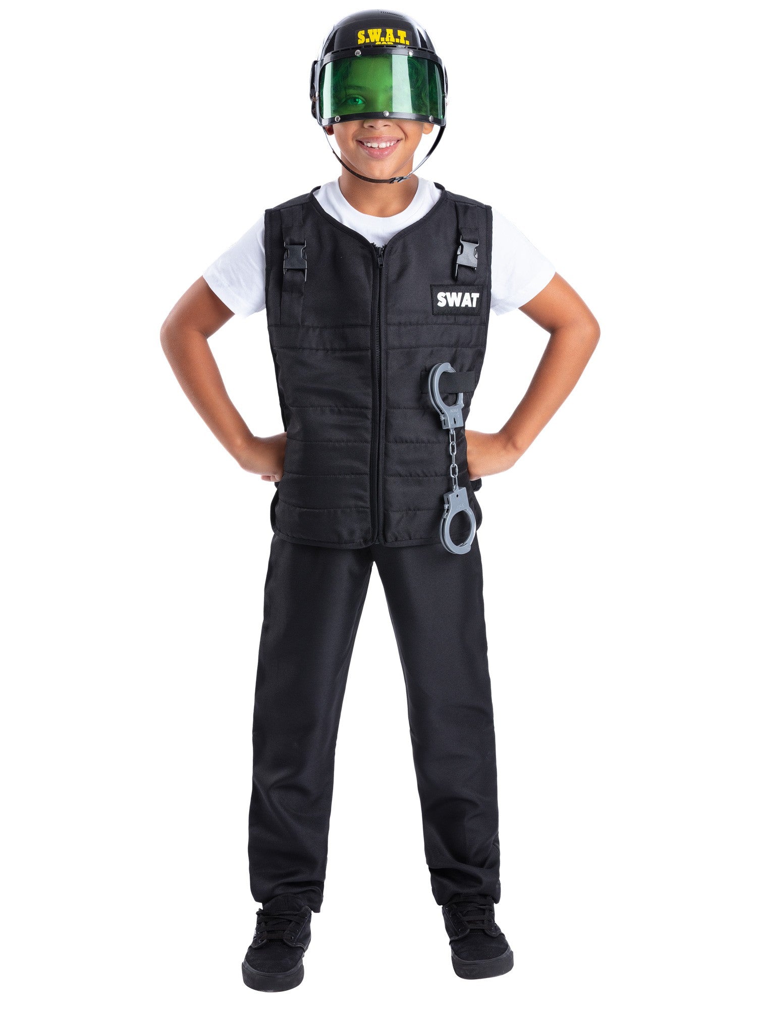 Swat Costume, with Vest, Hat & 4 Piece Toy