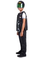 Swat Costume, with Vest, Hat & 4 Piece Toy