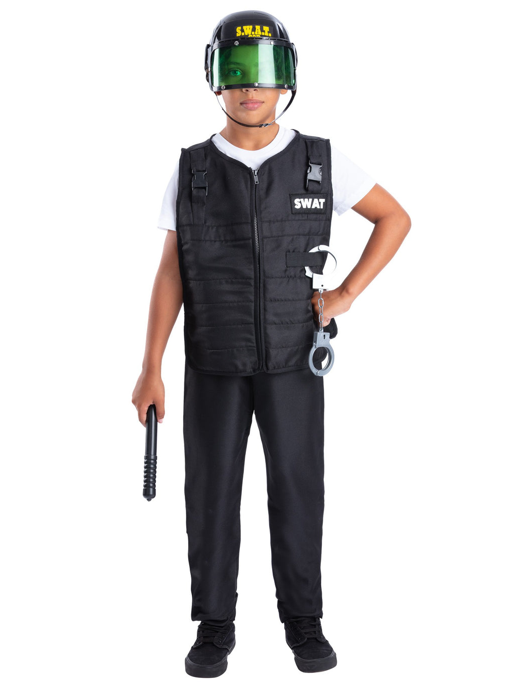 Swat Costume, with Vest, Hat & 4 Piece Toy
