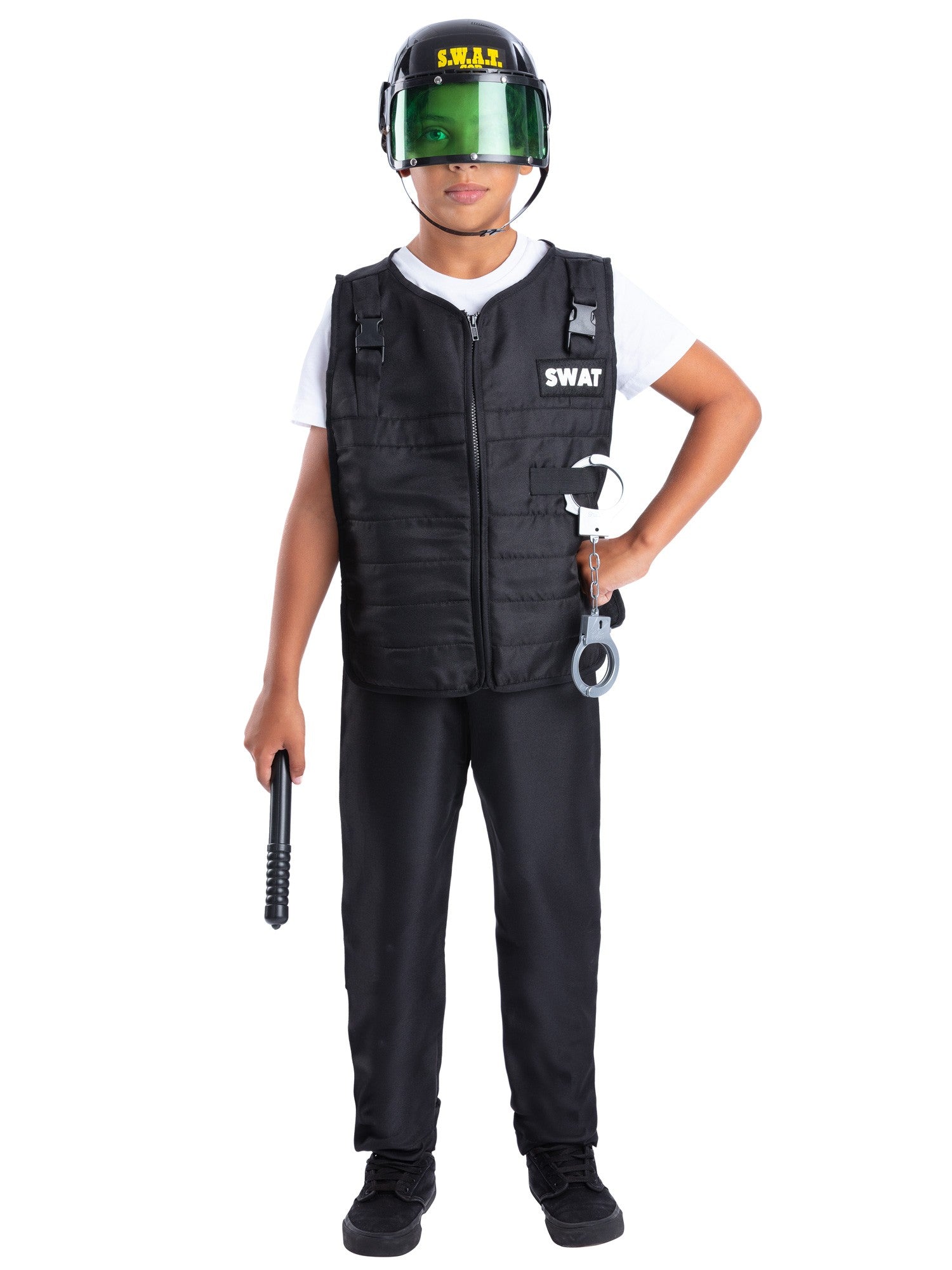 Swat Costume, with Vest, Hat & 4 Piece Toy